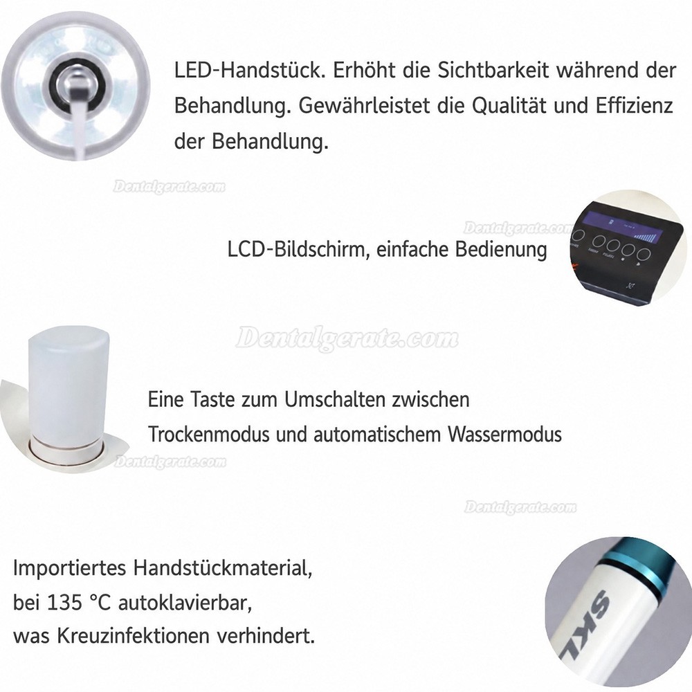 SKL&reg; A7 LED Ultraschall Scaler mit Wassertank EMS Kompatibel